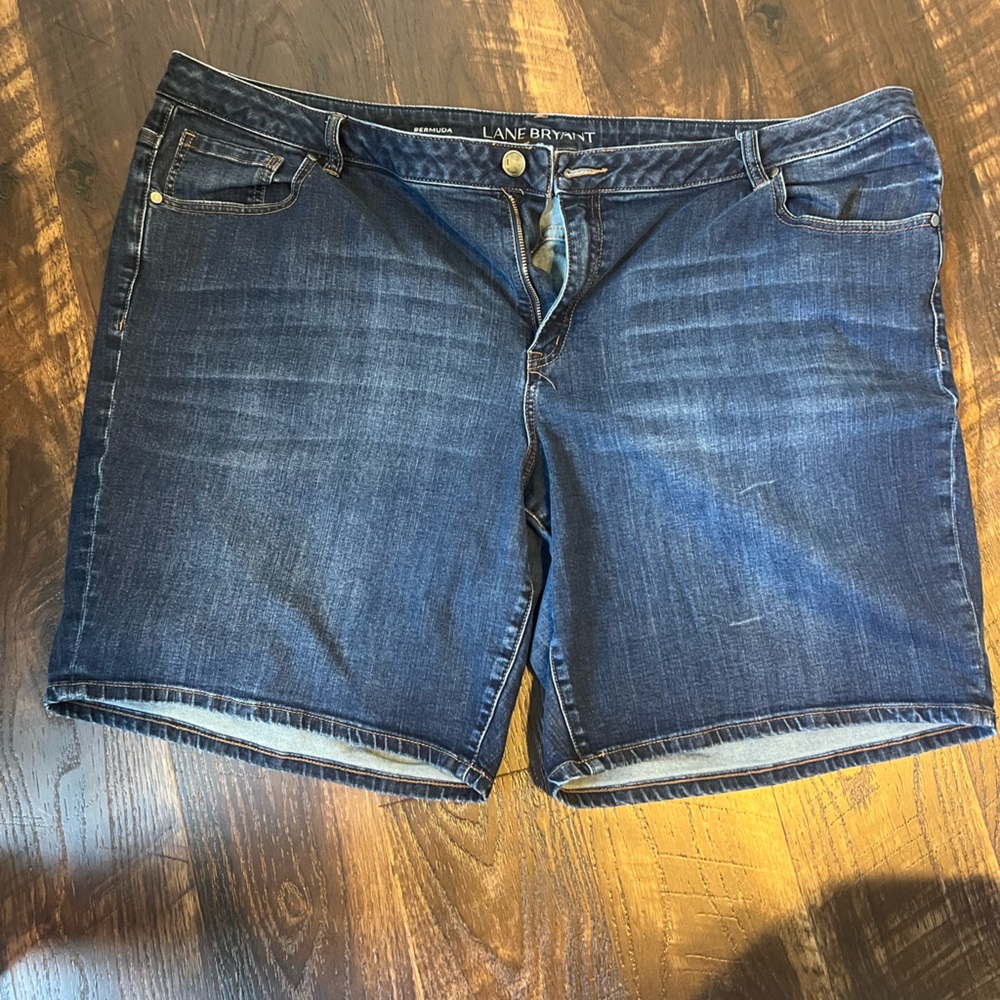 Size 28 Darkwash Jeans Shorts Lane Bryant